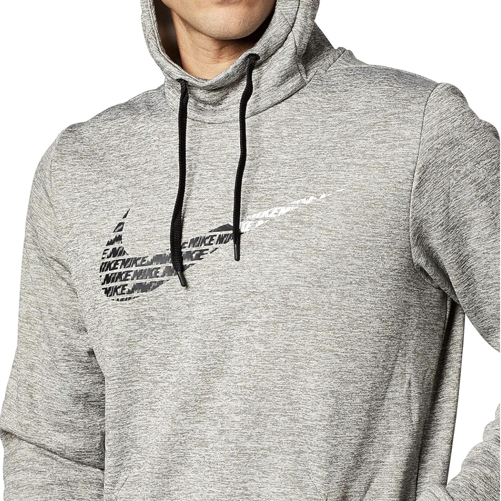Nike Dri Fit Gray Artistic Swoosh Sweatshirt
